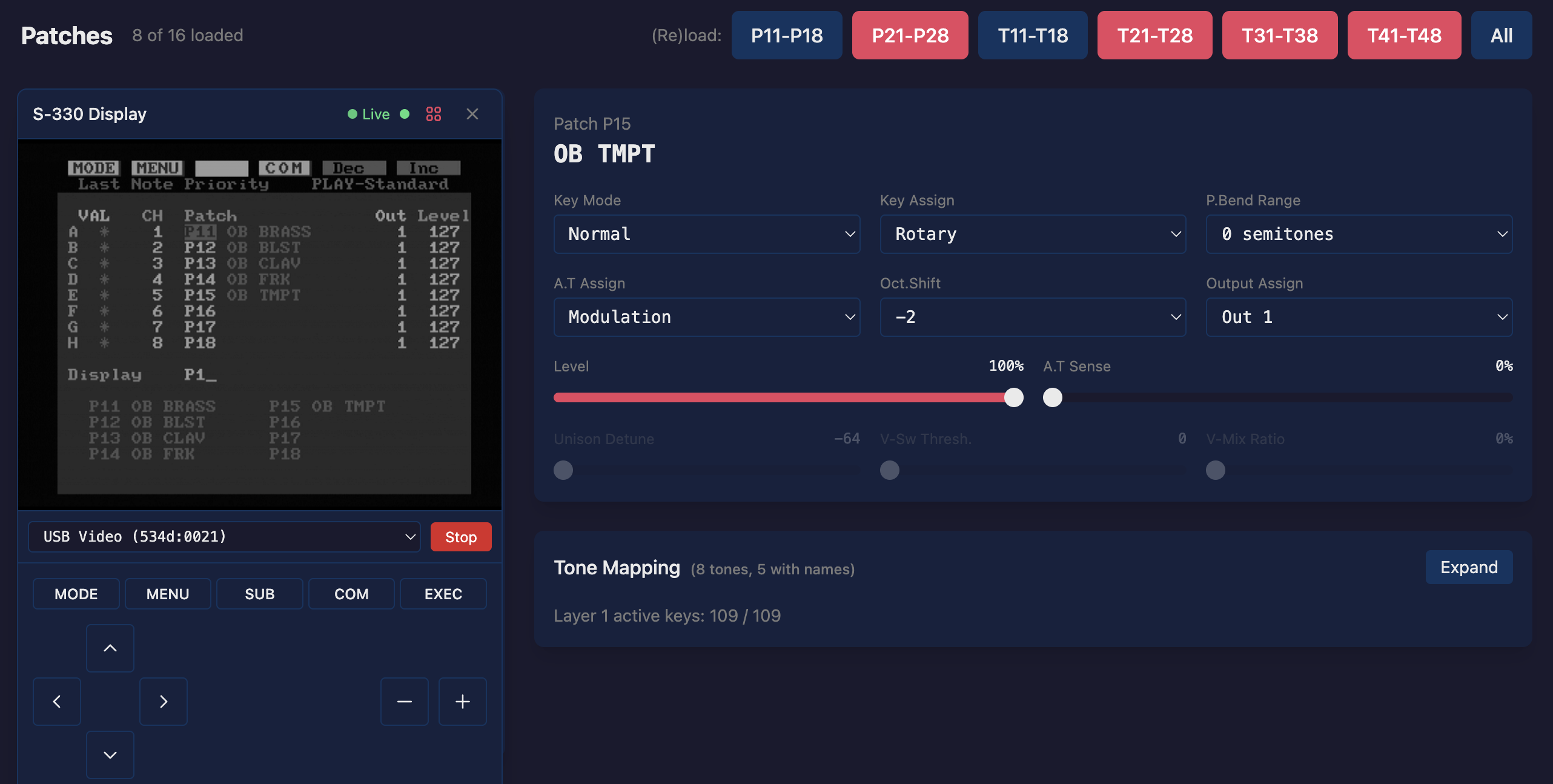 Native UI and Web Editor side by side